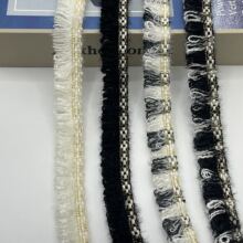 新款 毛线流苏 金银线间色花边 小香风毛衣冬装衣服装饰品