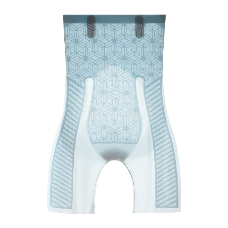 Vivir popular pequeño copo de nieve jalea tira de plástico cintura vientre que forma los pantalones de alta elástica transpirable malla de tela cadera Levantamiento de cadera que forma los pantalones