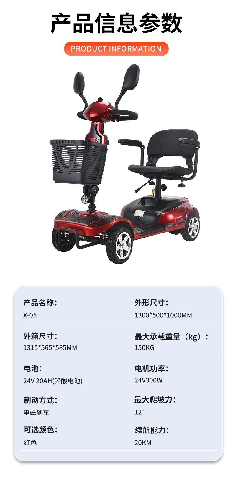 Best-Selling Fda Factory Four-Wheel Electric Vehicle, Foldable Home-Use Mobility Aid for the Elderly, Special Electric Scooter for Disabled People