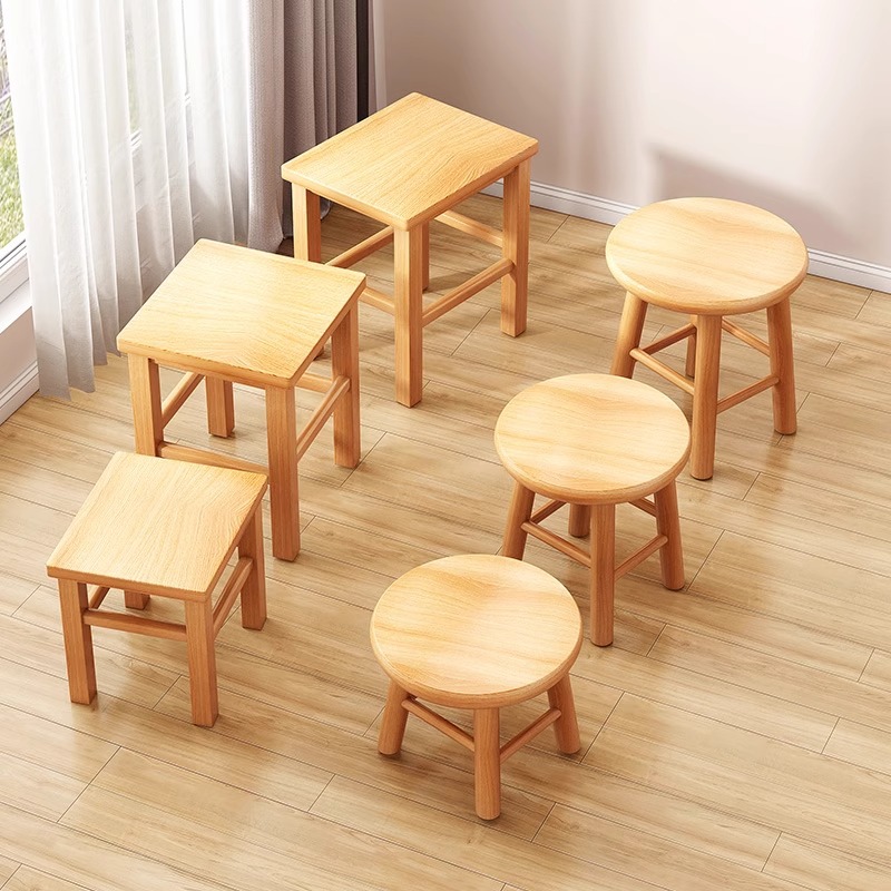 Taburete pequeño hogar sala de estar taburete bajo lindo banco de tela extraíble y lavable Cambio de zapatos taburete respaldo de madera maciza para niños silla pequeña