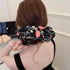 新しい大きな花柄ヘアゴム、生花ヘアアクセサリー、ヘアロープ、ポニーテールボールヘアゴム、ヘアゴム