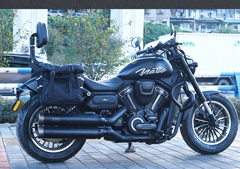 Suitable for Qianjiang Flash 600V2: Thickened Bumper, Anti-Collision, Anti-Fall, Quick-Release Side Bag, Foldable Backrest, Rear Rack Modification