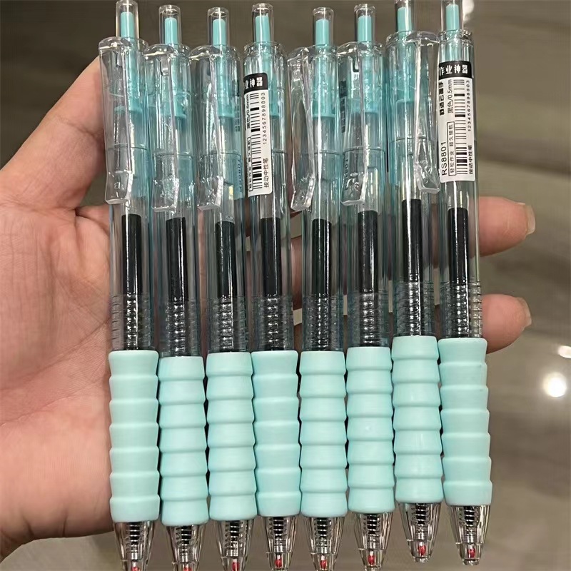 붓펜-청록색 막대 [검은색 펜]