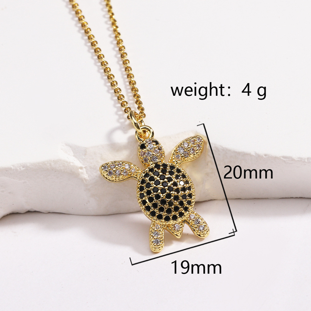 9g Weight Lobster Trigger Clasp Closure Clasp Closure Type Copper Pendant Material Pendant Necklace Classification Copper Chain Material cable chain Chain Type 1 Piece Quantity Casual, Daily Occasion Copper Material Tortoise Pattern All Seasons Season Women's Gender Plating Design Vintage Style Style Wholesale Jewelry Vintage Style Tortoise Copper Plating Cable Chain Pendant Necklace 15