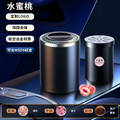 Aluminum Alloy Material Gardenia Car Perfume Aromatherapy - 231-peach-balm-main-body-balm