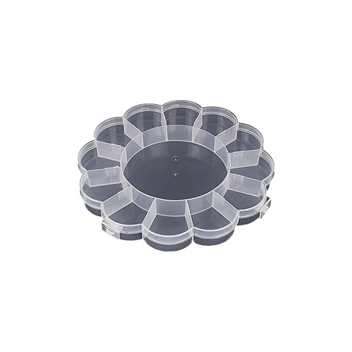 Transparent PP plastic storage box, bead string fish hook, clip, lid, dustproof box, electronic component sample packaging box