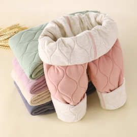 儿童保暖裤秋冬新款校服神器男童夹棉加厚棉裤女童打底裤学生童裤