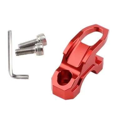Motosiklet ləvazimatları və aksesuarları Modified Aluminum Alloy Handlebar - mirror-code-hook-red