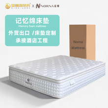 记忆绵弹簧床垫定制外贸出口卷包酒店床垫Soft mattress厂家批发