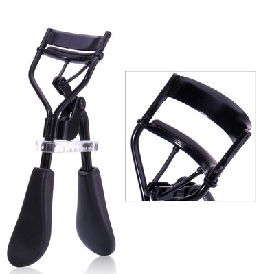 现货亚黑色睫毛夹圈翘夹局部夹化妆夹美睫工具广角便携睫毛器logo