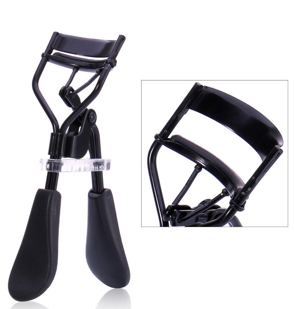 现货亚黑色睫毛夹圈翘夹局部夹化妆夹美睫工具广角便携睫毛器logo