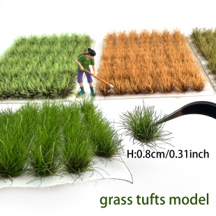 8mm70 grass cluster lawn model scene model material military sand table DIY