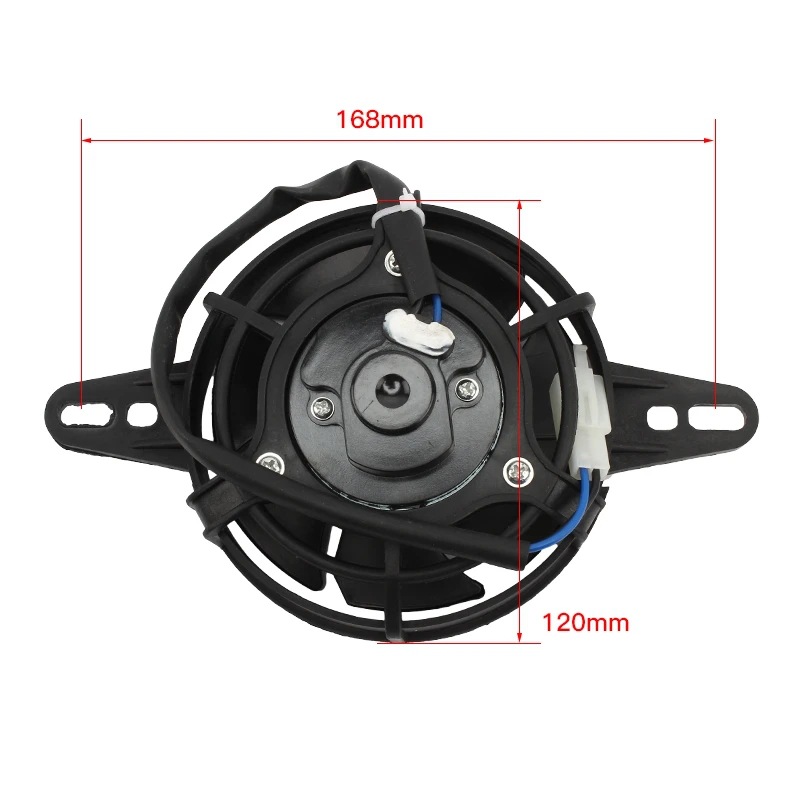 Atv125Cc-250Cc Oil Cooler Modified Motorcycle Oil Radiator with Fan Screw Accessories