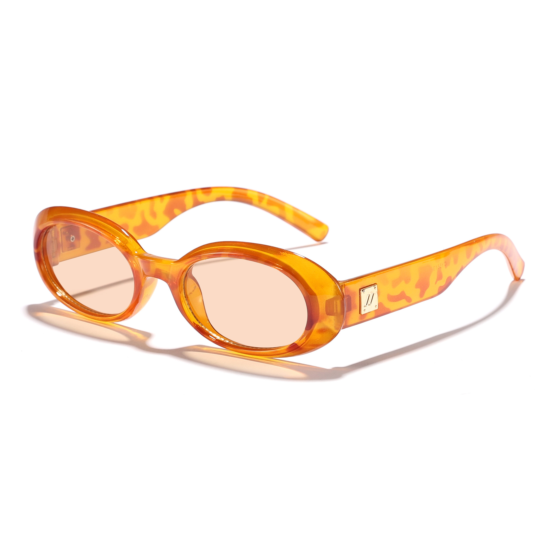 Gafas de sol ovaladas retro de moda europea y americana 2025 nuevas gafas de sol de protección solar de alta gama Sunglass