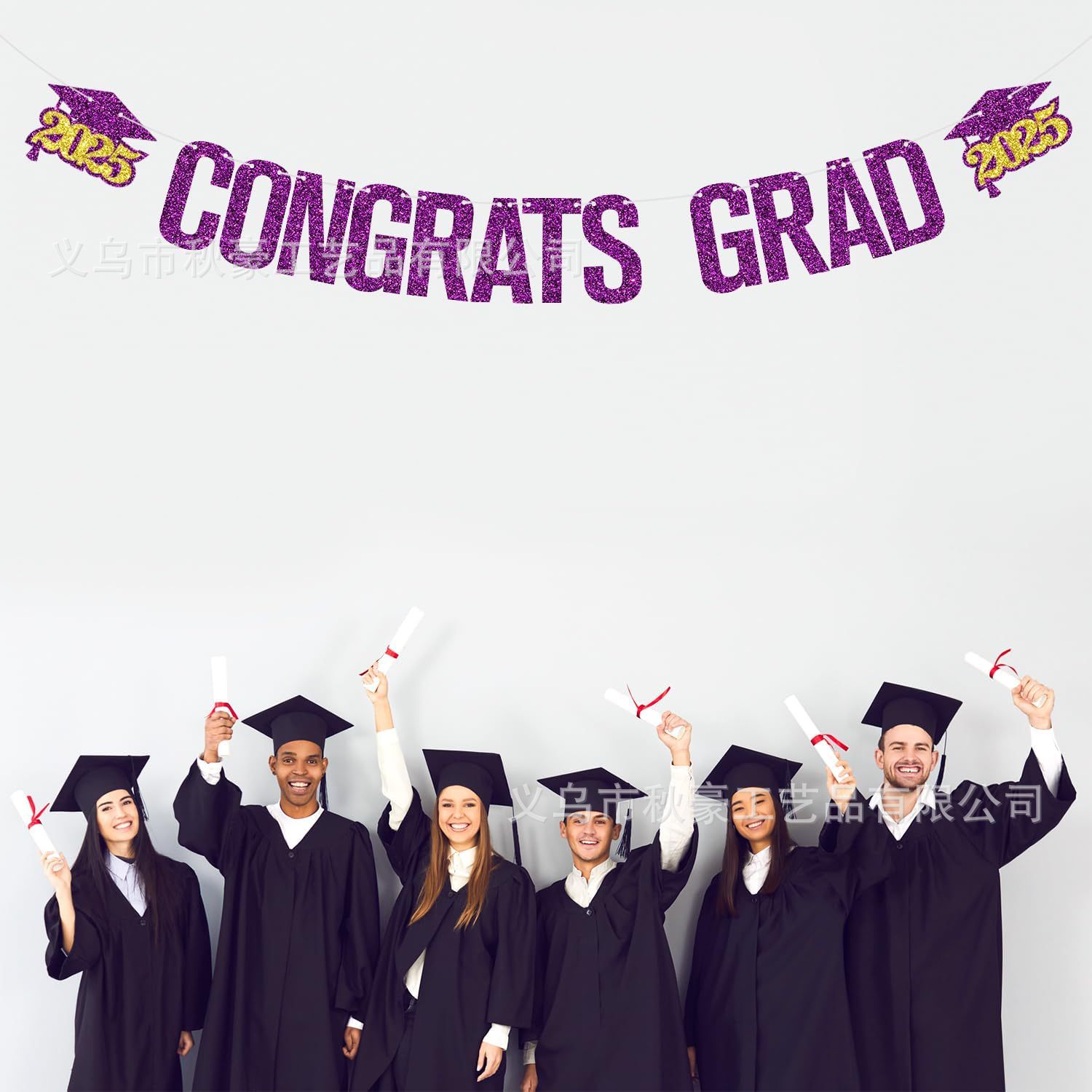 2025 temporada de graduación bancarta de la fiesta de varios nuevos colores flash card graduado nuevos artículos de decoración de la fiesta