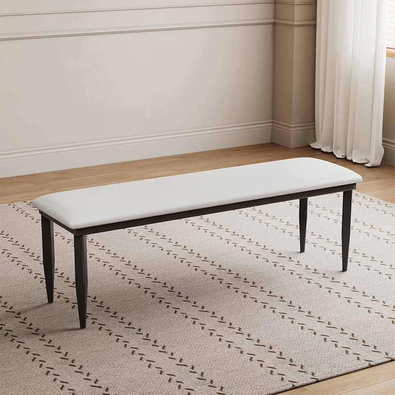 Banco de madera maciza de lujo ligero, directo de fábrica, adecuado para pasillo, comedor, dormitorio, sala de estar, junto a la cama y como banco para cambiar zapatos.