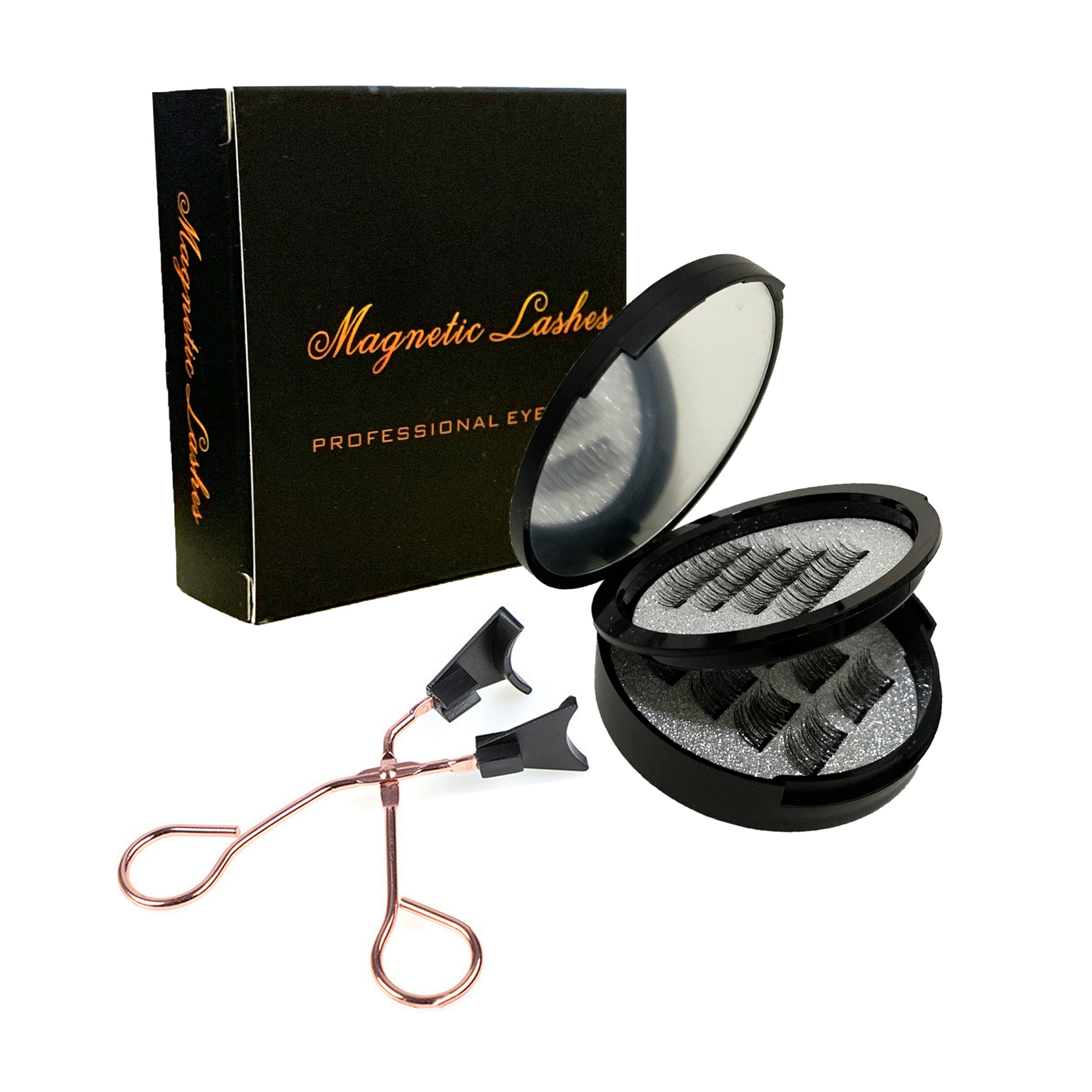 Pestañas magnéticas con traje de clip 16 piezas pestañas magnéticas 24p3 medio ojo doble imán magnético traje transfronterizo