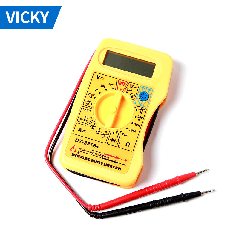 DT831B+迷你数字表 数字一体式数字表自恢复保险丝外贸出口数字表