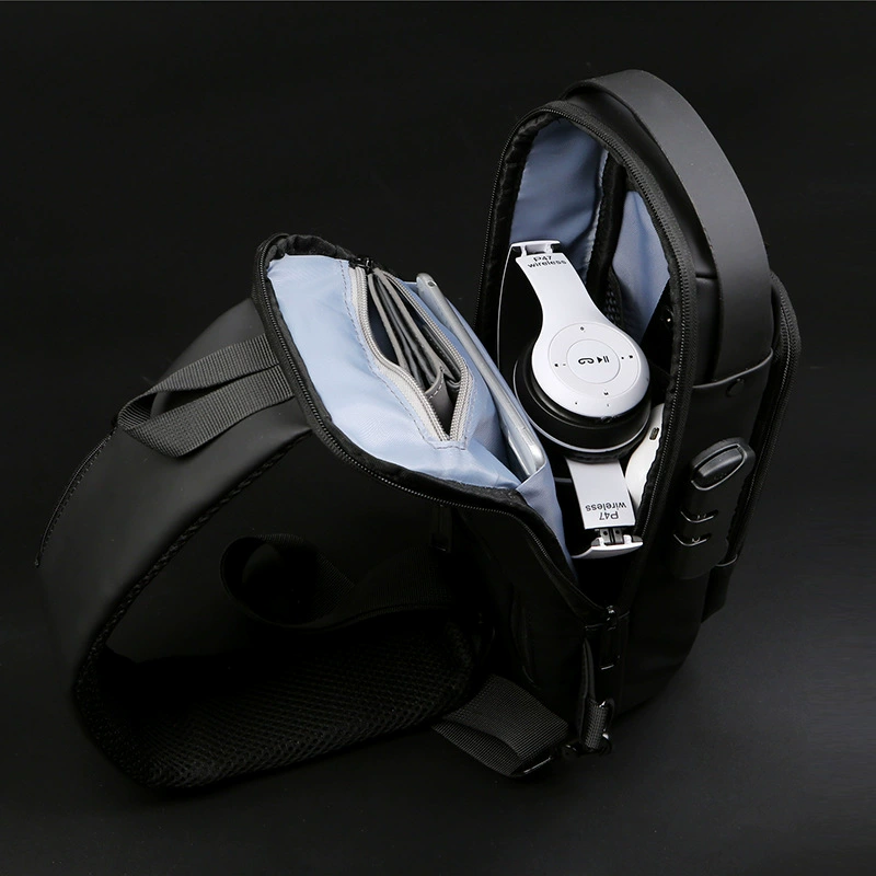 Chest bag, sports one-shoulder bag for leisure, universal shoulder bag, anti-theft, European style