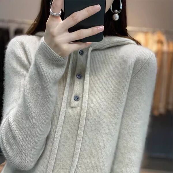 Cashmere short woolen sweater