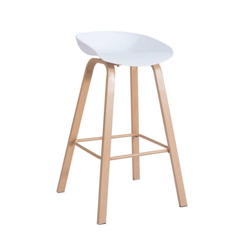 Nordic ocio simple silla de la barra alta Silla de Bar taburete de plástico silla de la barra de hierro casa Foshan fábrica al por mayor