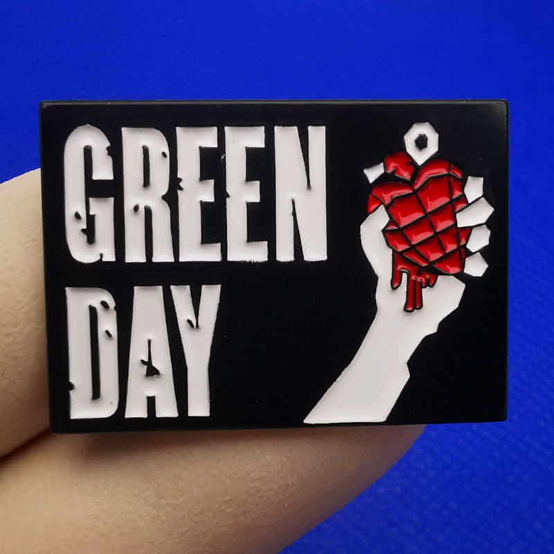 Green Day Green Day brooch American punk rock music festival band pin enamel alloy schoolbag badge