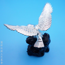 厂家定制金属工艺品摆件 展翅老鹰模型摆饰 黄铜家居办公室装饰品
