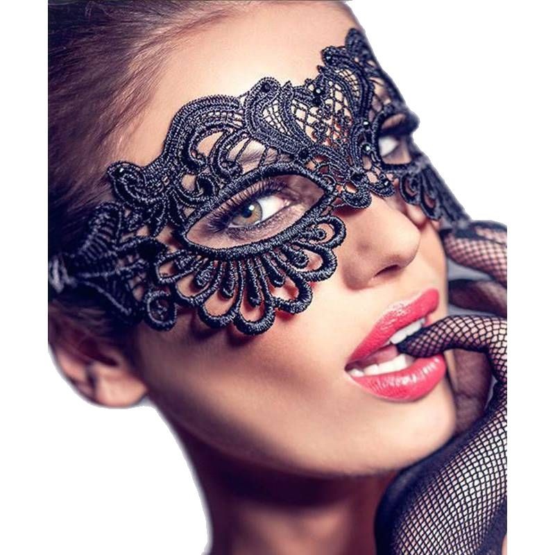 Accesorios de deseo puro máscaras de mitad de cara de baile de fiesta sexy ojos de encaje hueco temu artículos sexuales 2 paquetes