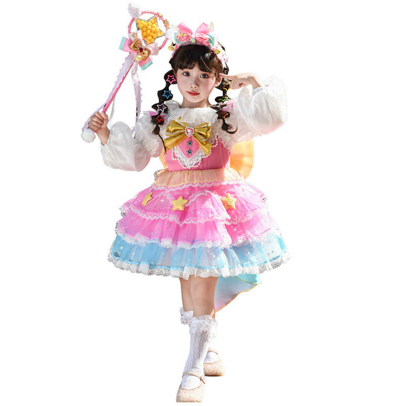 女小童洛丽塔公主裙2025秋装新款女宝宝洋气儿童生日裙蓬蓬连衣裙|undefined