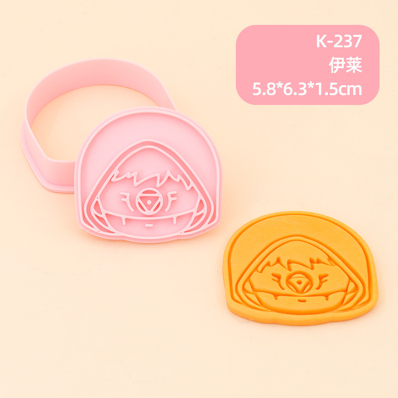 Juego de Moldes para Galletas 3D Personajes de Anime de Plástico para Repostería image 8