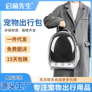 Space capsule transparent cat bag outgoing portable breathable shoulder pet bag cat bag dog pet supplies wholesale generation