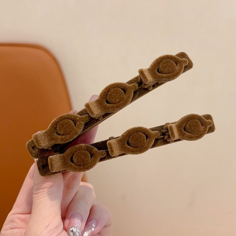 Perezoso doble trenzado clip de cabello para niños acabado artefacto de cabello de niña clip lateral frente un clip de frangeo