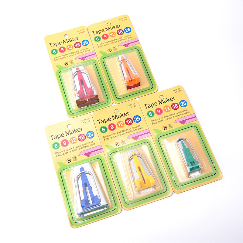 Fabricador de cinta, insertor de cinta, envolvente de borde, rodillo de borde, tubo de tracción 6 / 9 / 12 / 18 / 25 / 50 herramientas de mosaico DIY