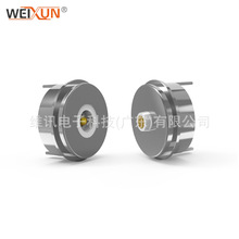 10mm磁吸连接器端子公母座插头 pogo pin插针磁吸dc端口