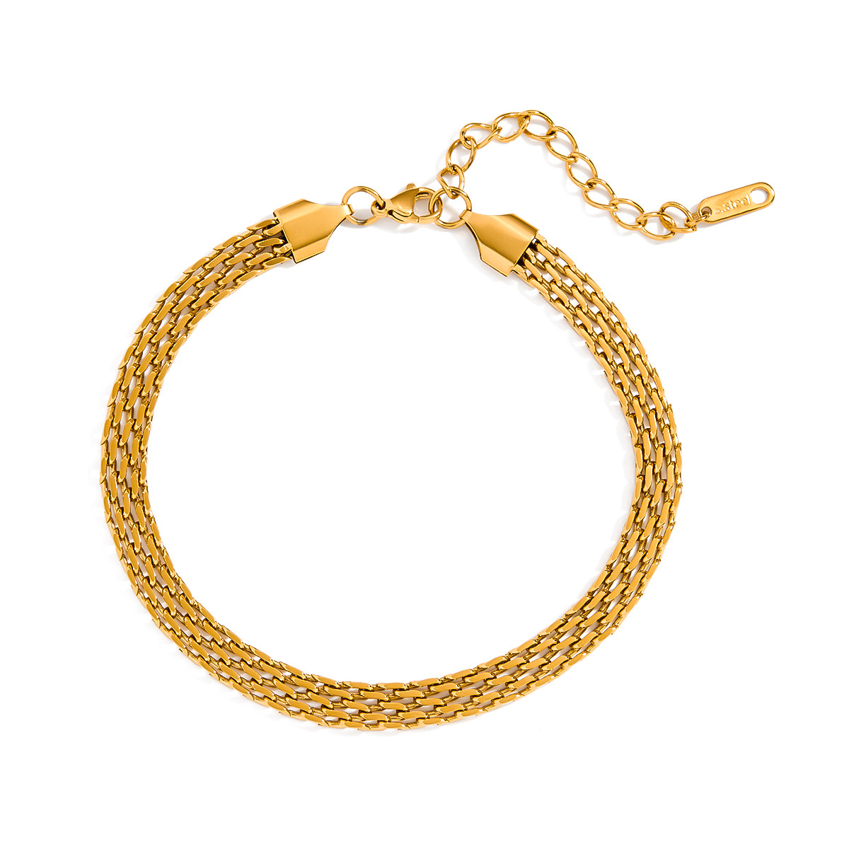 Wanxing Europa y los Estados Unidos transfronterizos de acero inoxidable joyería de alta calidad para mujeres nicho de diseño no se desvanece joyería de pie baño no se quita