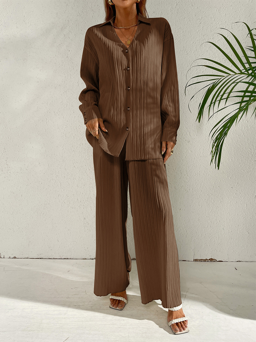 546g Weight Long Sleeve Sleeve Length 4-Way Stretch Fabric, Cotton Silk, Polyester Fabric Type Pant Co-ord Set Sets Type 2 Piece Set Quantity Daily Occasion Breathable Function Regular Fit Fit Type Solid Color Pattern Spring, Autumn Season Women'S Gender Patchwork Design Fashion Style Daily Women'S Fashion Solid Color 4-Way Stretch Fabric Cotton Silk Polyester Patchwork Pant Co-ord Set Pants Sets 18