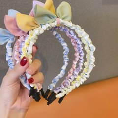 Korean Rabbit Ears Princess Headband for Girls, Little Girls, Frizzy Hair Headband, Princess Cute Butterfly Knot Hair Accessory, Trendy