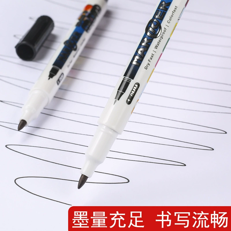 Маленькая роллер-ручка, водостойкий лайнер, синий маркер, тонкая стержень