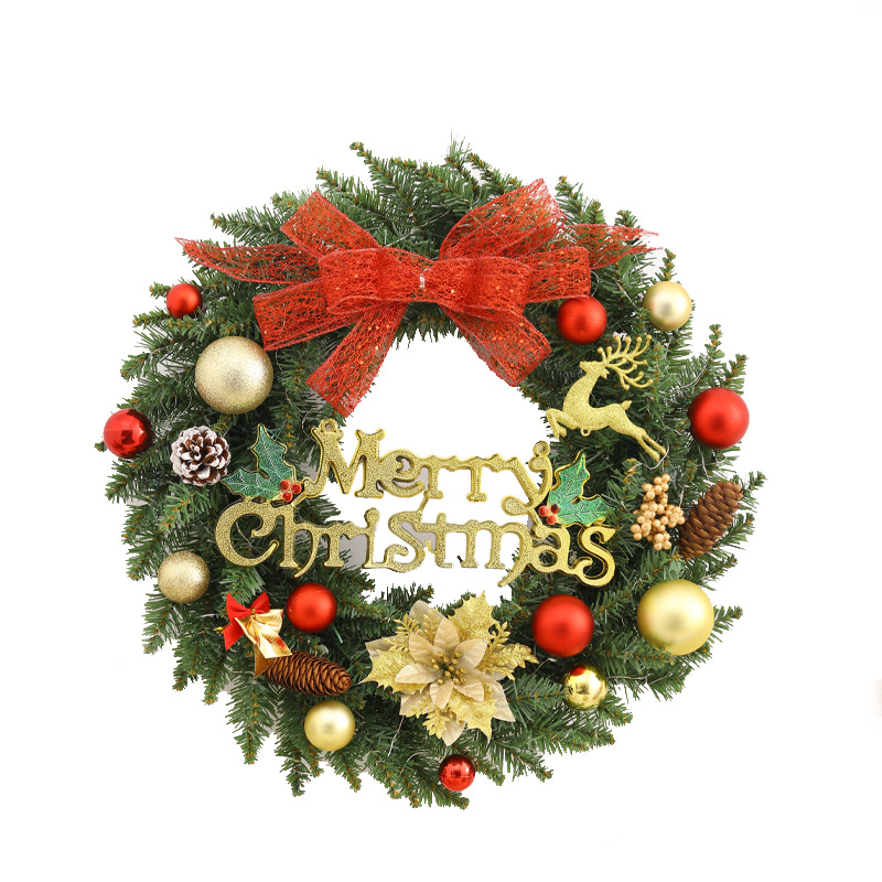 Decoración de Navidad transfronteriza guirnalda de Navidad colgando decoración escena diseño puerta colgante de pared creativo guirnalda