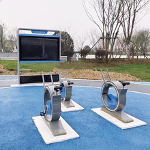 脚踏发电互动装置 公园小区广场智慧单车 亲子竞技骑行能量发电站