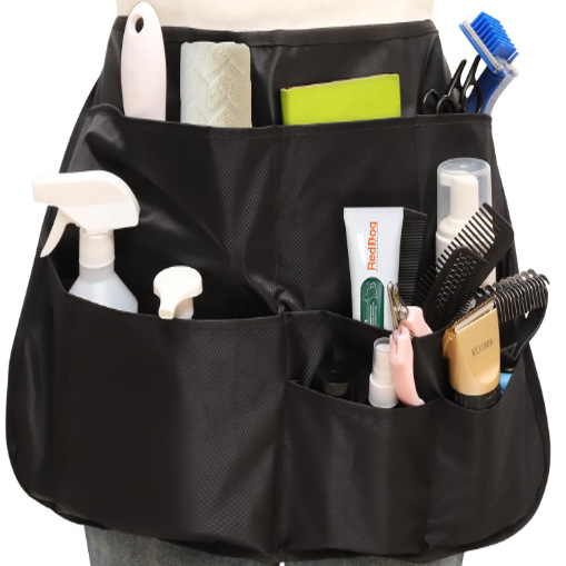 工作围裙多功能带口袋清洁防护家居清理防护理发户外工作工装围裙