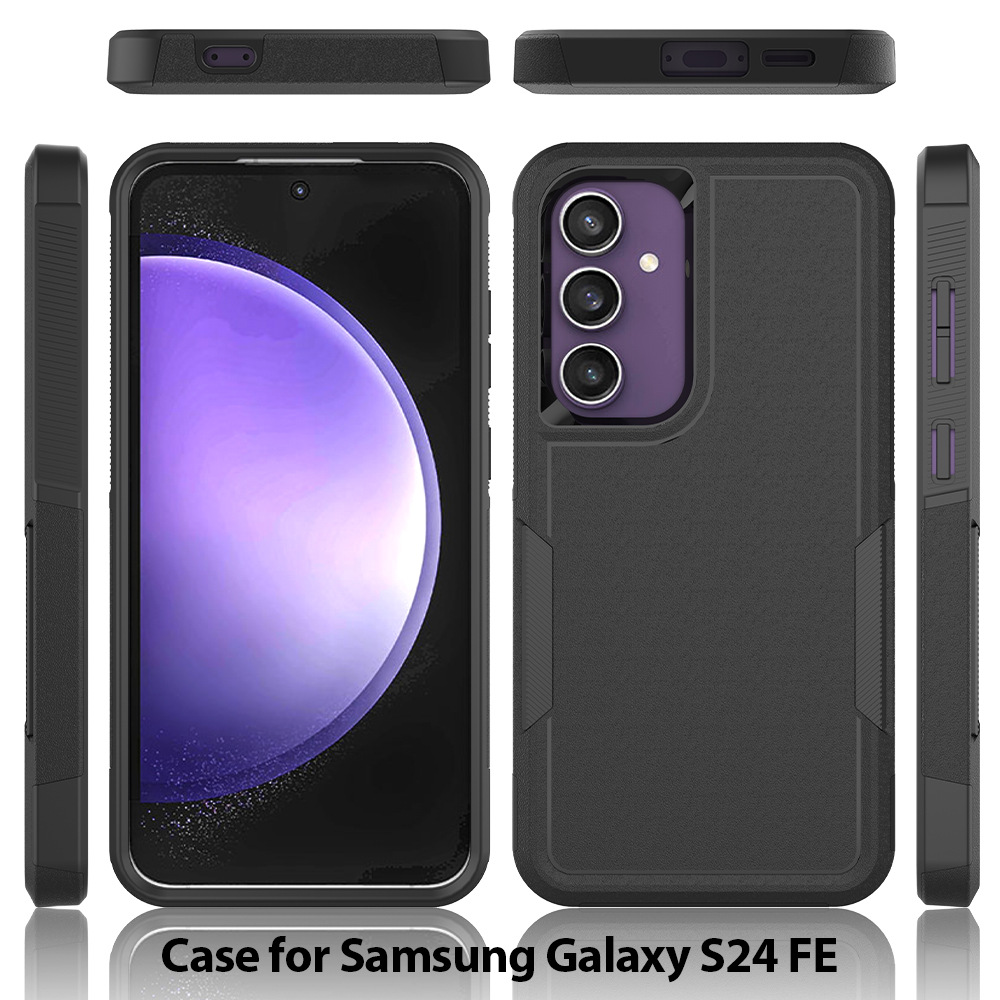 Sınır ötesi uygulanabilir Samsung A56 A36 Qihang iki'si bir arada telefon kılıfı S25Ultra renk uyumlu düşmeye karşı korumalı A26 koruyucu kılıf
