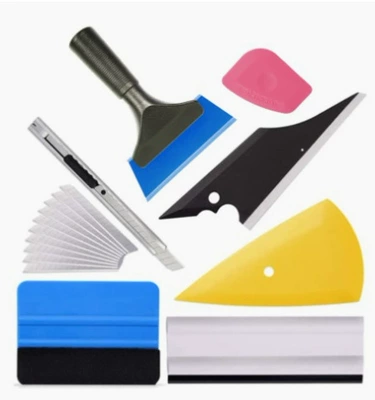 Car Film Tool Set 8-Piece Set Invisible Car Clothing Professional Color Changing Film Film Tool Scraper (Car cleaning tools) - 8-piece-set