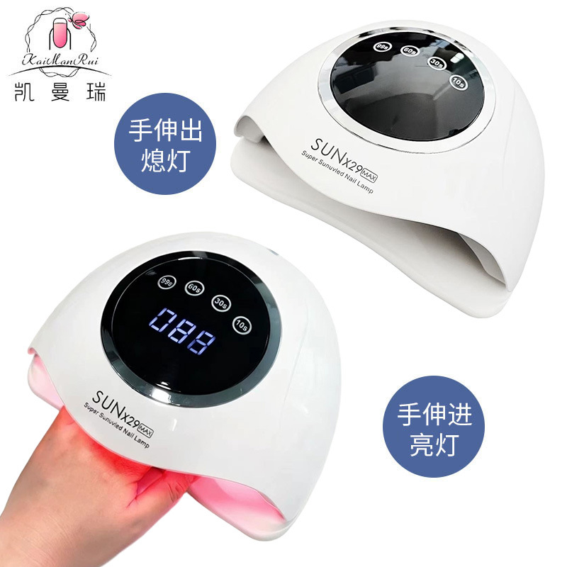 Luz de fototerapia de uñas seca rápida 360W de alta potencia luz de uñas tienda de uñas iluminación de uñas pegamento UV horneado luz transfronteriza