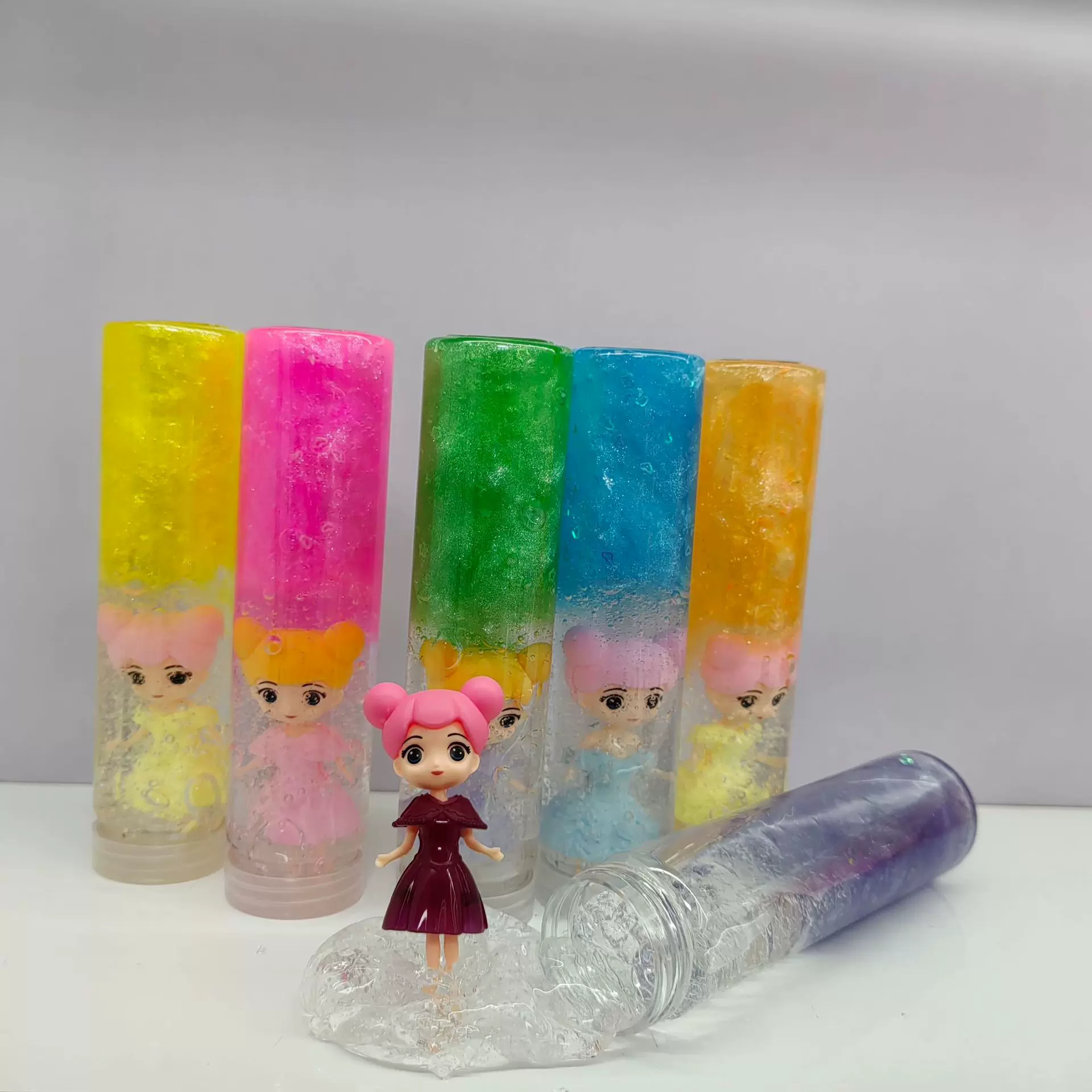 厂家直销公主水晶泥起泡胶儿童解压玩具高颜值少女史莱姆假水