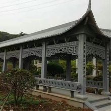 石雕石亭子公园遮阳石凉亭青石石亭子仿古建筑六角四角八角亭厂家