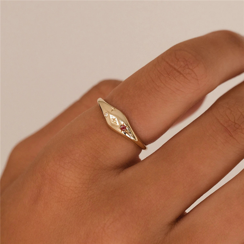 5g Weight Zircon Inlay Material Rings Classification 6, 7, 8 Ring Size 1 Piece Quantity Daily Occasion 925 Sterling Silver Material Star Pattern Couple Gender Inlay Design Fashion Style 925 Sterling Silver Zircon Rings Star 6