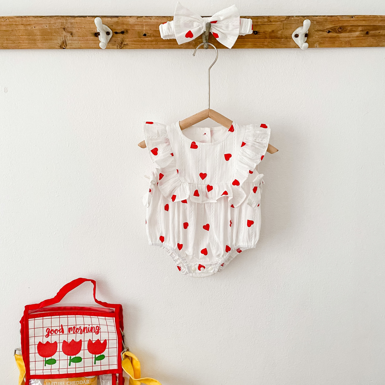 Vestido tipo pelele para bebé, mono para niñas, estilo coreano con forma de corazón, estilo nuevo de verano 2025, conjuntos a juego para niñas