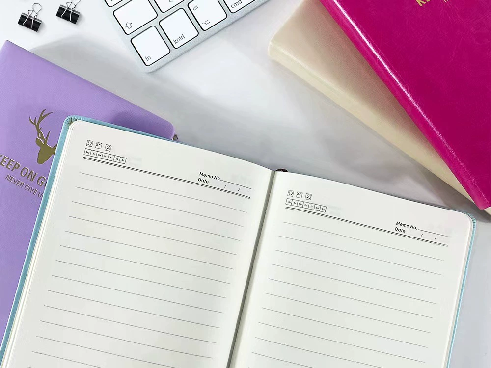 Snow Ning A5 colorful office leather surface notebook inner page 144