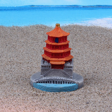 树脂颐和园佛香阁建筑景观装饰北京风景名胜城楼城门多肉沙盘摆件